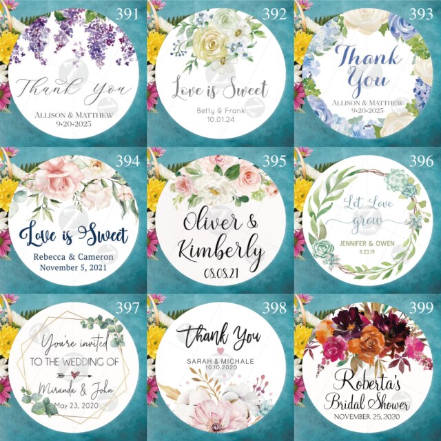Customized Wedding Stickers, Invitations Seals, Favors  Labels, Add Your Logo, Picture, Text, Personalised, Custom Stickers, 100