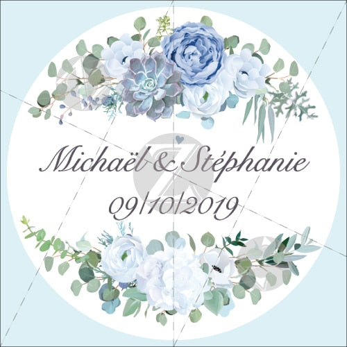 Customized Wedding Stickers, Invitations Seals, Favors  Labels, Add Your Logo, Picture, Text, Personalised, Custom Stickers, 100