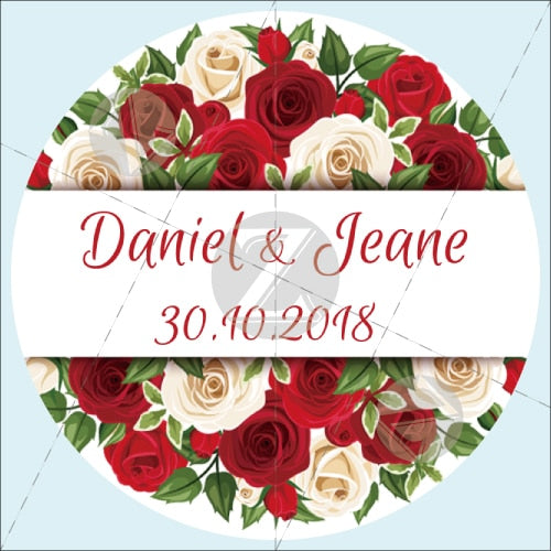 Customized Wedding Stickers, Invitations Seals, Favors  Labels, Add Your Logo, Picture, Text, Personalised, Custom Stickers, 100