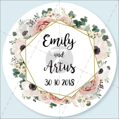 Customized Wedding Stickers, Invitations Seals, Favors  Labels, Add Your Logo, Picture, Text, Personalised, Custom Stickers, 100