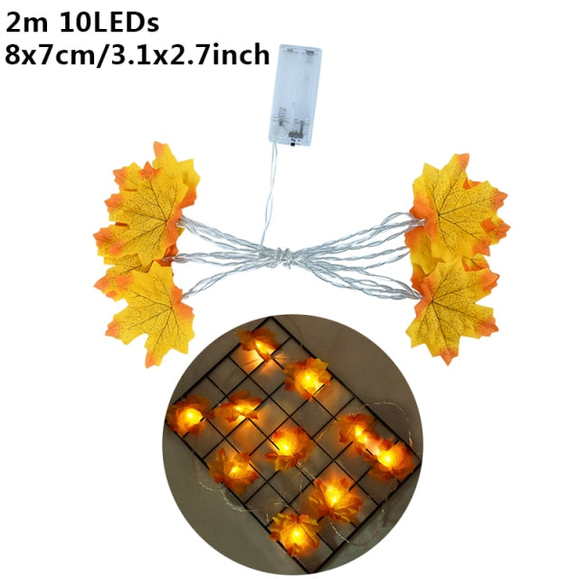 1.5m 10Led Halloween Pumpkin Ghost Skeletons Bat Spider Led Light String Festival Bar Home Party Decor Christmas Ornament