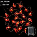 1.5m 10Led Halloween Pumpkin Ghost Skeletons Bat Spider Led Light String Festival Bar Home Party Decor Christmas Ornament