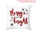 Christmas Cushion Cover Merry Christmas Decorations For Home 2021 Cristmas Ornament Pillow Case Xmas Navidad Gifts New Year 2022