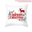 Christmas Cushion Cover Merry Christmas Decorations For Home 2021 Cristmas Ornament Pillow Case Xmas Navidad Gifts New Year 2022