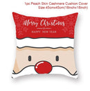 Christmas Cushion Cover Merry Christmas Decorations For Home 2021 Cristmas Ornament Pillow Case Xmas Navidad Gifts New Year 2022