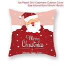 Christmas Cushion Cover Merry Christmas Decorations For Home 2021 Cristmas Ornament Pillow Case Xmas Navidad Gifts New Year 2022