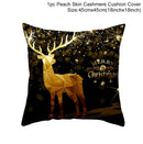 Christmas Cushion Cover Merry Christmas Decorations For Home 2021 Cristmas Ornament Pillow Case Xmas Navidad Gifts New Year 2022