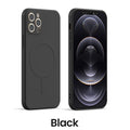 Liquid Silicone Magnetic Case for iPhone 12 Pro Max 11Pro X Xs Xr 7 8 Plus 13 Mini Wireless Charger Magsafing Magnet Back Cover