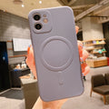 Liquid Silicone Magnetic Case for iPhone 12 Pro Max 11Pro X Xs Xr 7 8 Plus 13 Mini Wireless Charger Magsafing Magnet Back Cover