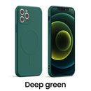 Liquid Silicone Magnetic Case for iPhone 12 Pro Max 11Pro X Xs Xr 7 8 Plus 13 Mini Wireless Charger Magsafing Magnet Back Cover
