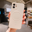 Liquid Silicone Magnetic Case for iPhone 12 Pro Max 11Pro X Xs Xr 7 8 Plus 13 Mini Wireless Charger Magsafing Magnet Back Cover