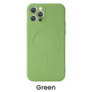 Liquid Silicone Magnetic Case for iPhone 12 Pro Max 11Pro X Xs Xr 7 8 Plus 13 Mini Wireless Charger Magsafing Magnet Back Cover