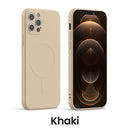 Liquid Silicone Magnetic Case for iPhone 12 Pro Max 11Pro X Xs Xr 7 8 Plus 13 Mini Wireless Charger Magsafing Magnet Back Cover