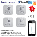 MoesHouse ZigBee Bluetooth Smart Brightness Thermometer Sensor Light Temperature Humidity Detector Tuya Smart App Control