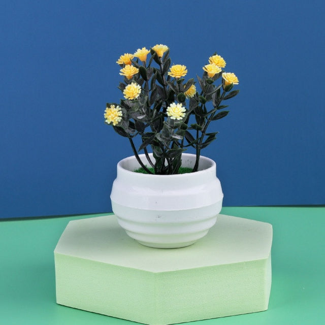 Mini Artificial Aloe Plants Bonsai Small Simulated Tree Pot Plants Fake Flowers Office Table Potted Ornaments Home Garden Decor