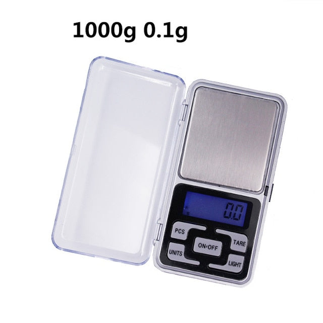 1pcs 100g/200g/300g/500g 0.01g 1000g 0.1g Digital Pocket scale Mini Scales Jewelry Weight Diamond Balance Kitchen Weighing