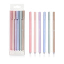 JIANWU 6pcs/set Creative cute morandi Simple small fresh gel pen kawaii Quick drying Cap neutral pen journal supplies