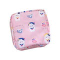Women Portable Sanitary Napkin Storage Bag Cotton Travel Makeup Storage Bag Literary Zipper Coin Purse Sundries Storage#ww