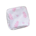 Women Portable Sanitary Napkin Storage Bag Cotton Travel Makeup Storage Bag Literary Zipper Coin Purse Sundries Storage#ww