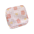 Women Portable Sanitary Napkin Storage Bag Cotton Travel Makeup Storage Bag Literary Zipper Coin Purse Sundries Storage#ww
