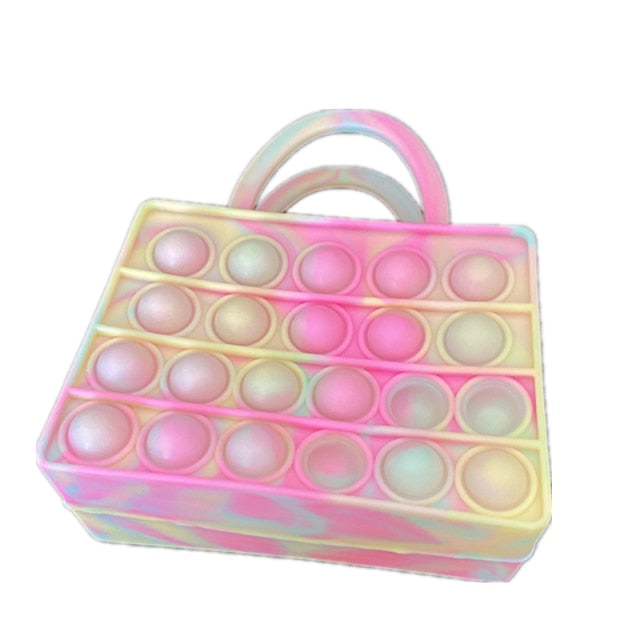 New Pop It Push Bubble Fidget Toys Pencil Case Children Stress Relief Squeeze Toy Antistress Popit Soft Squishy Kids Toys Gifts