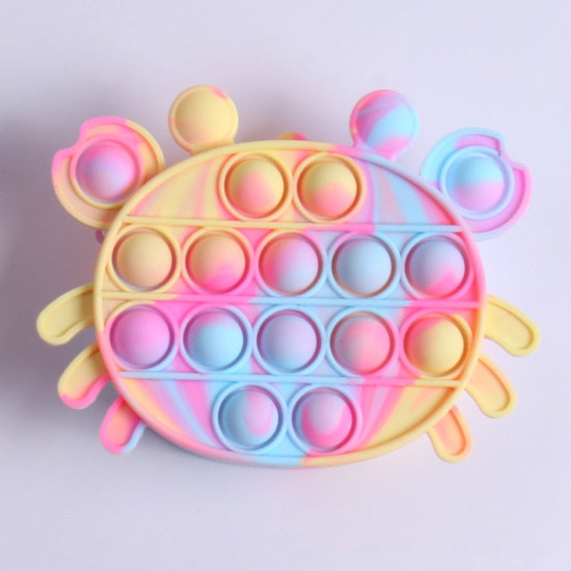 New Pop It Push Bubble Fidget Toys Pencil Case Children Stress Relief Squeeze Toy Antistress Popit Soft Squishy Kids Toys Gifts