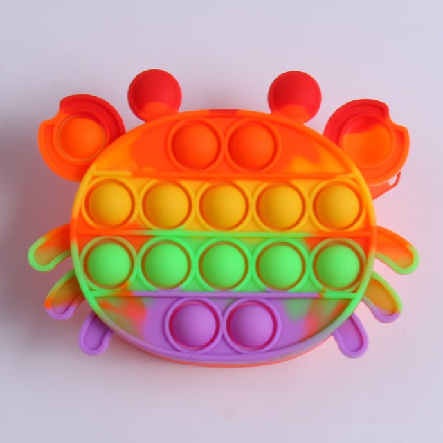New Pop It Push Bubble Fidget Toys Pencil Case Children Stress Relief Squeeze Toy Antistress Popit Soft Squishy Kids Toys Gifts