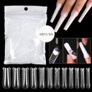 60pcs Nail Dual Form False Tips Extension for Poly Nail Gel System UV Acrylic DIYUpper Forms For Nails Mold Nail Decoration
