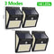 3Mode Waterproof 230 LED Solar Motion Sensor Lights Outdoor Sunlight Solar Powered Street Wall Lamp for Garden Decoration 1-4pcs