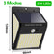 3Mode Waterproof 230 LED Solar Motion Sensor Lights Outdoor Sunlight Solar Powered Street Wall Lamp for Garden Decoration 1-4pcs