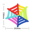 Big Size 40CM 50CM Rainbow Square Push Bubble Fidget Toys Adult Stress Relief Toy Antistress Squeeze Gift 20CM 30CM XL XXL XXXL