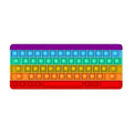 Big Size 40CM 50CM Rainbow Square Push Bubble Fidget Toys Adult Stress Relief Toy Antistress Squeeze Gift 20CM 30CM XL XXL XXXL