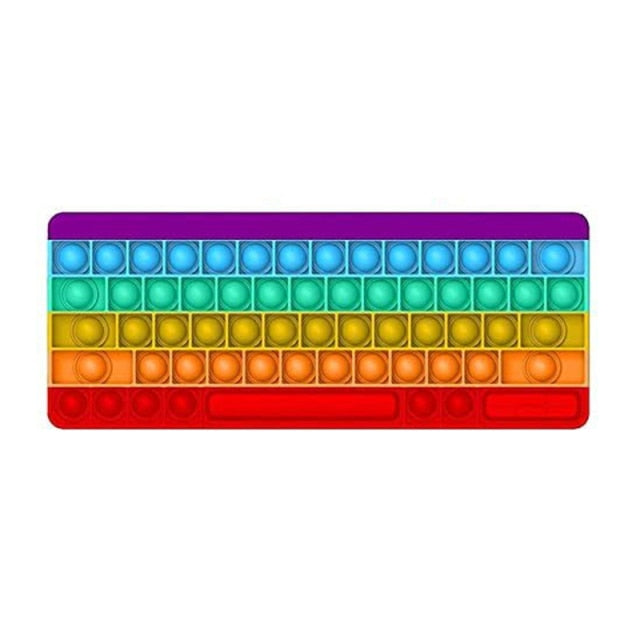 Big Size 40CM 50CM Rainbow Square Push Bubble Fidget Toys Adult Stress Relief Toy Antistress Squeeze Gift 20CM 30CM XL XXL XXXL