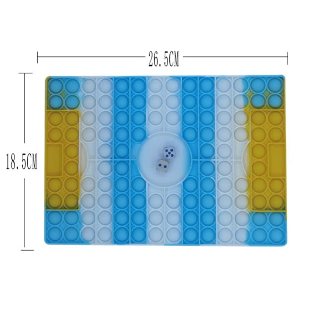 Big Size 40CM 50CM Rainbow Square Push Bubble Fidget Toys Adult Stress Relief Toy Antistress Squeeze Gift 20CM 30CM XL XXL XXXL