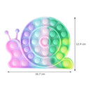 Rainbow Bubble Sensory Fidget Toy for Autisim Educational Autism Anti-stress Game Stress Relief Squishy Toys for Kids Adults