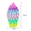 Rainbow Bubble Sensory Fidget Toy for Autisim Educational Autism Anti-stress Game Stress Relief Squishy Toys for Kids Adults