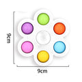 Rainbow Bubble Sensory Fidget Toy for Autisim Educational Autism Anti-stress Game Stress Relief Squishy Toys for Kids Adults