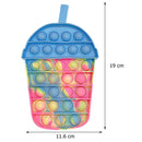 Rainbow Bubble Sensory Fidget Toy for Autisim Educational Autism Anti-stress Game Stress Relief Squishy Toys for Kids Adults