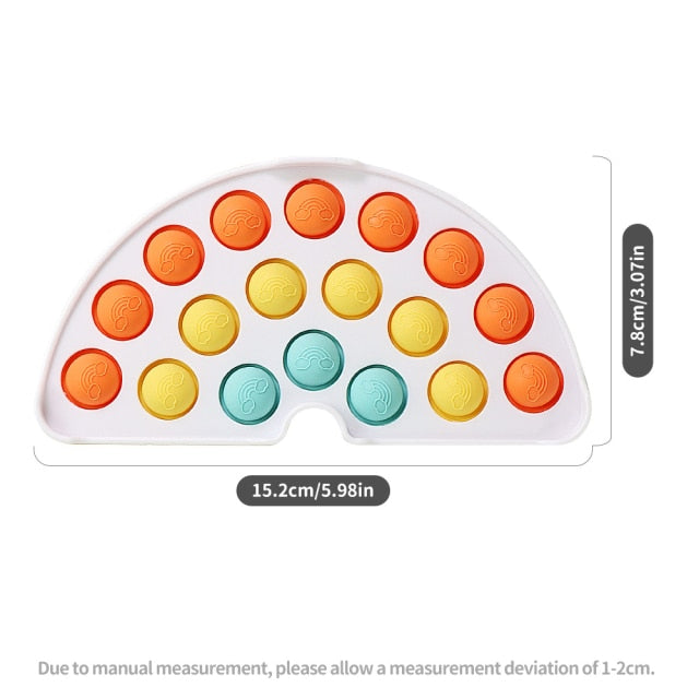 Fruit Animal Simple Fidget Toy Push Bubble Sensory Stress Sensory Toy Relief Funny Anti-stress Hand Toys for Adult Children