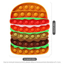 Fruit Animal Simple Fidget Toy Push Bubble Sensory Stress Sensory Toy Relief Funny Anti-stress Hand Toys for Adult Children