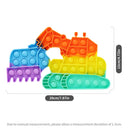 Fruit Animal Simple Fidget Toy Push Bubble Sensory Stress Sensory Toy Relief Funny Anti-stress Hand Toys for Adult Children