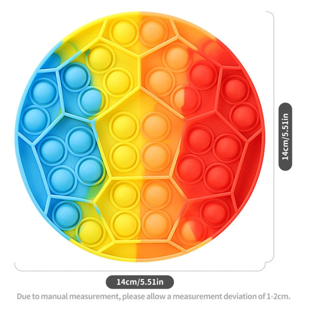 Fruit Animal Simple Fidget Toy Push Bubble Sensory Stress Sensory Toy Relief Funny Anti-stress Hand Toys for Adult Children