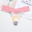 Voplidia Women's Panties Underwear Women Plus Size Sexy Lace Lingerie Panty Thongs G String Tanga T-back Seamless Female PM052