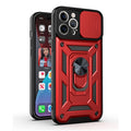 Slide Camera Lens Protect Phone Case for iPhone 13 11 12 Pro Max Mini XS Max XR X 7 8 Plus SE Military Grade Bumpers Armor Cover