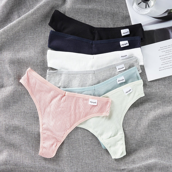 3 Pcs Lots Plus Size S-4XL Underwear Women Lingerie Panties Sexy G String Thongs for Lady Cotten Panties Girls Briefs