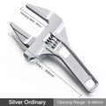 Multi-function Adjustable Wrench Aluminium Alloy large Open Wrench Universal Spanner Repair Tool for Water Pipe Screw Bathroom