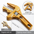Multi-function Adjustable Wrench Aluminium Alloy large Open Wrench Universal Spanner Repair Tool for Water Pipe Screw Bathroom