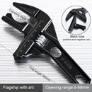 Multi-function Adjustable Wrench Aluminium Alloy large Open Wrench Universal Spanner Repair Tool for Water Pipe Screw Bathroom