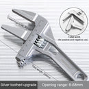 Multi-function Adjustable Wrench Aluminium Alloy large Open Wrench Universal Spanner Repair Tool for Water Pipe Screw Bathroom