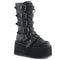 2021 Big Size 43 Gothic Style Black Wedges High Heels Platform Trendy Cool Autumn Winter Motorcycles Boots Shoes Women Footwear